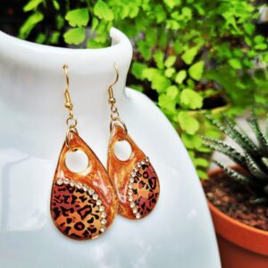 Boucles d'Oreilles "Touche Sauvage Scintillante"