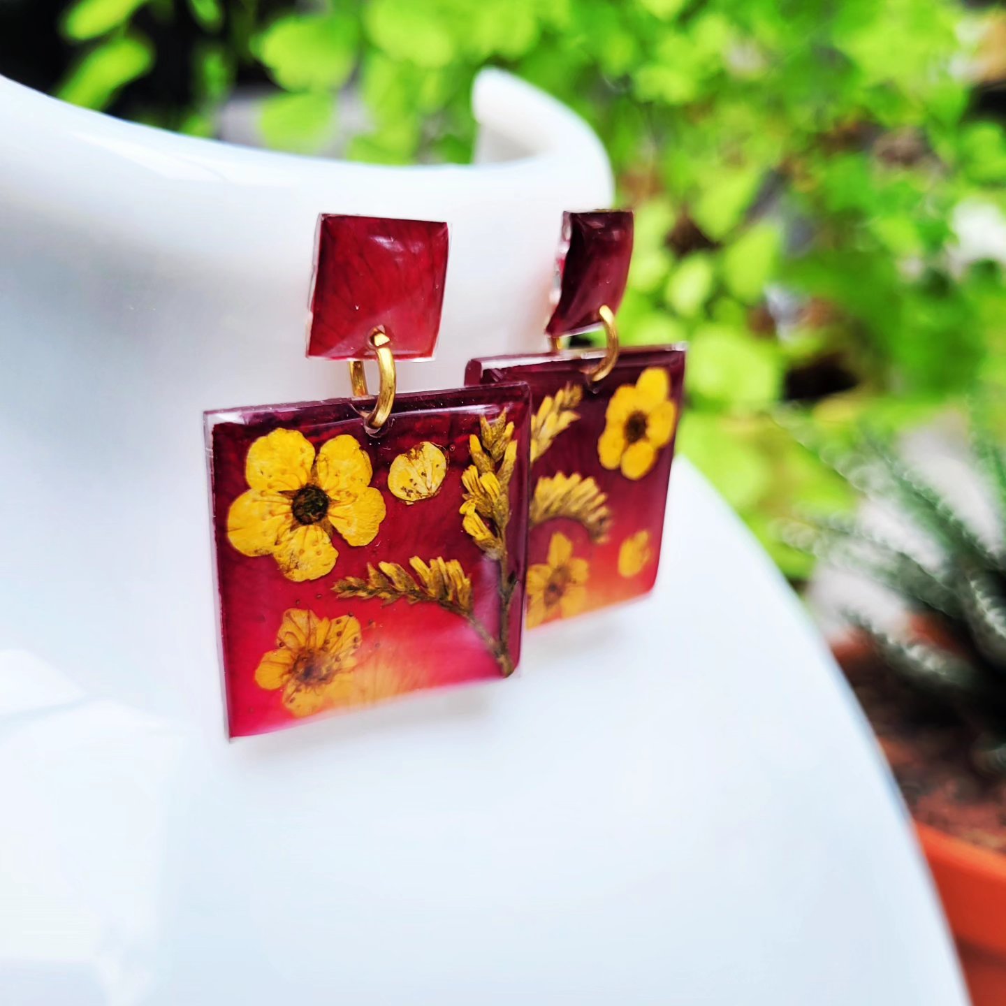 Boucles d'Oreilles "Jardin Éternel d'Automne"