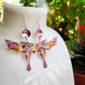 Boucles d'Oreilles "Dragons de l'Aube Rosée"