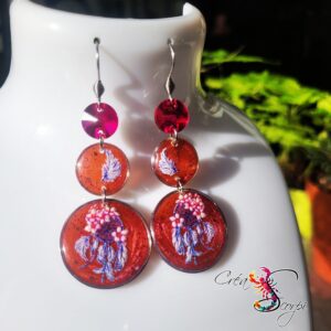Boucles d'Oreilles "Attrape-Rêves Envoûtant" en cascade