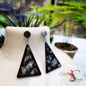 Boucles d'Oreilles "Nuit Étoilée" Géométriques