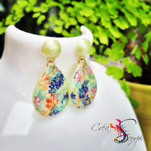 Boucles d'oreilles "Douceur Tropicale Pastel"