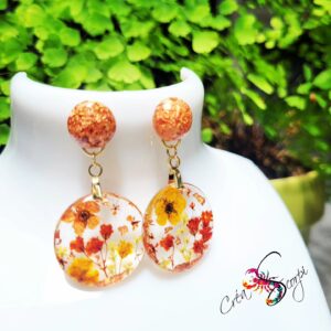 Boucles d'oreilles "Jardin Automnal Lumineux"