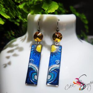 Boucles d'oreilles "L'Appel de la Vague"