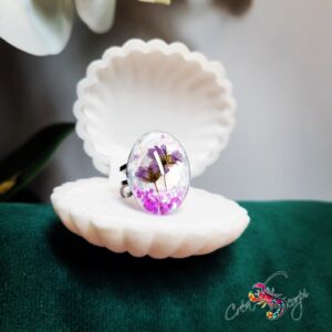 Bague "Jardin Secret" Fleur Violette