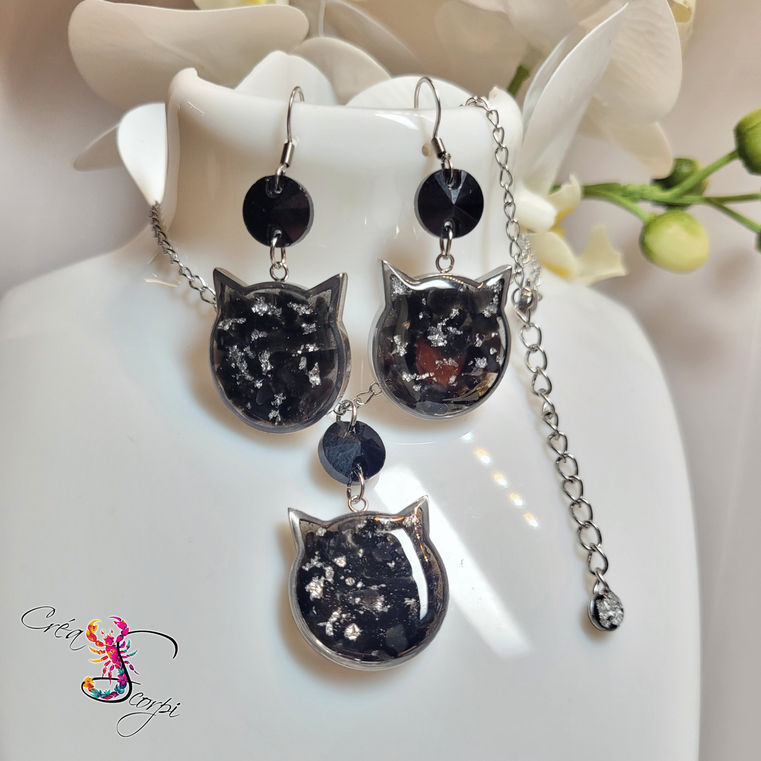 Parure "Chat Noir Céleste" – Image 3