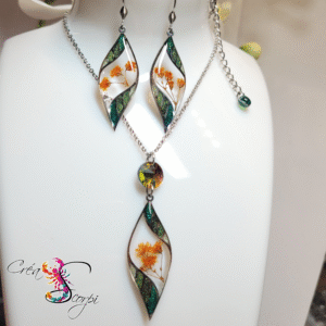 Parure "Éclat Floral Ambré Printanier"