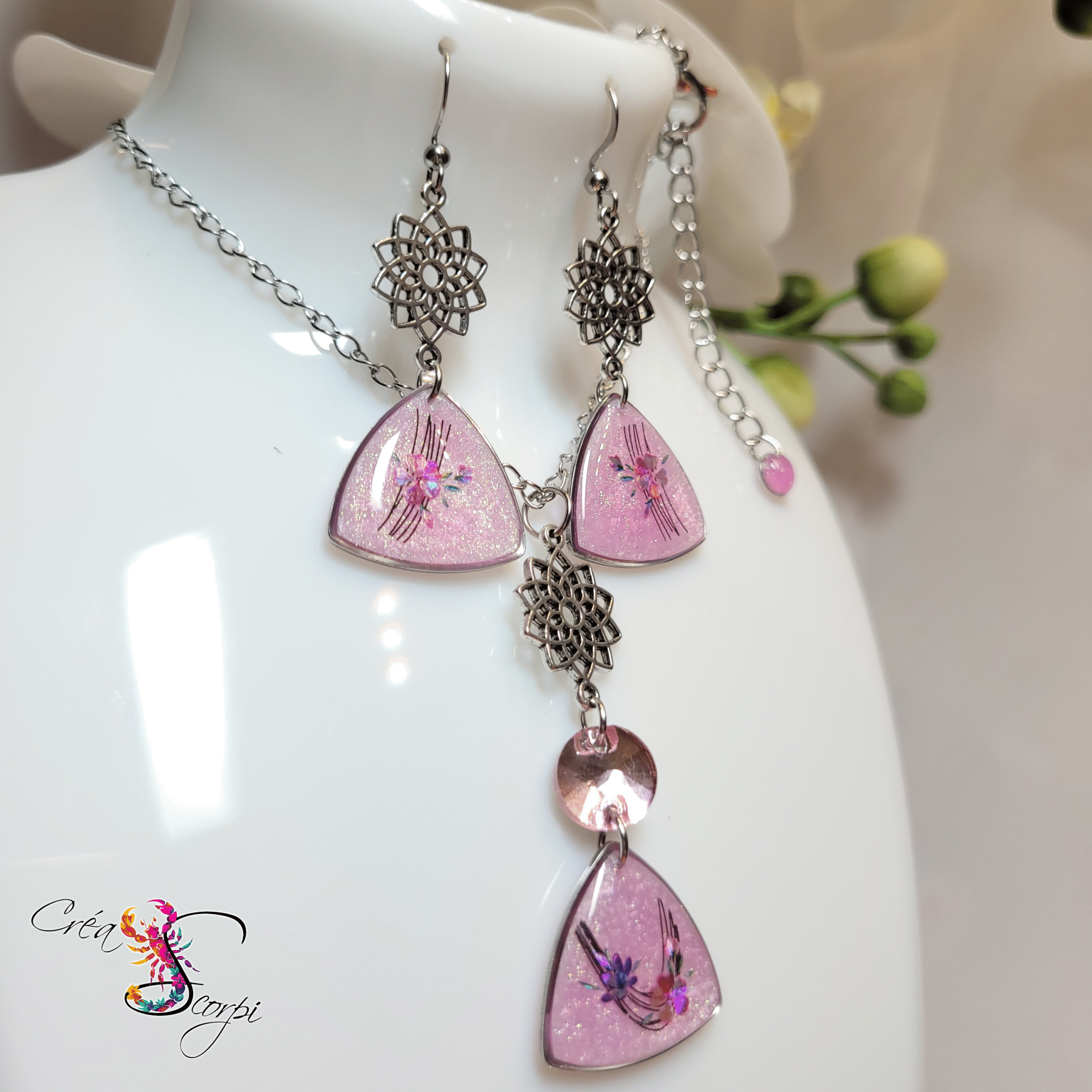 Parure "Éclat Floral Rosé" – Image 2
