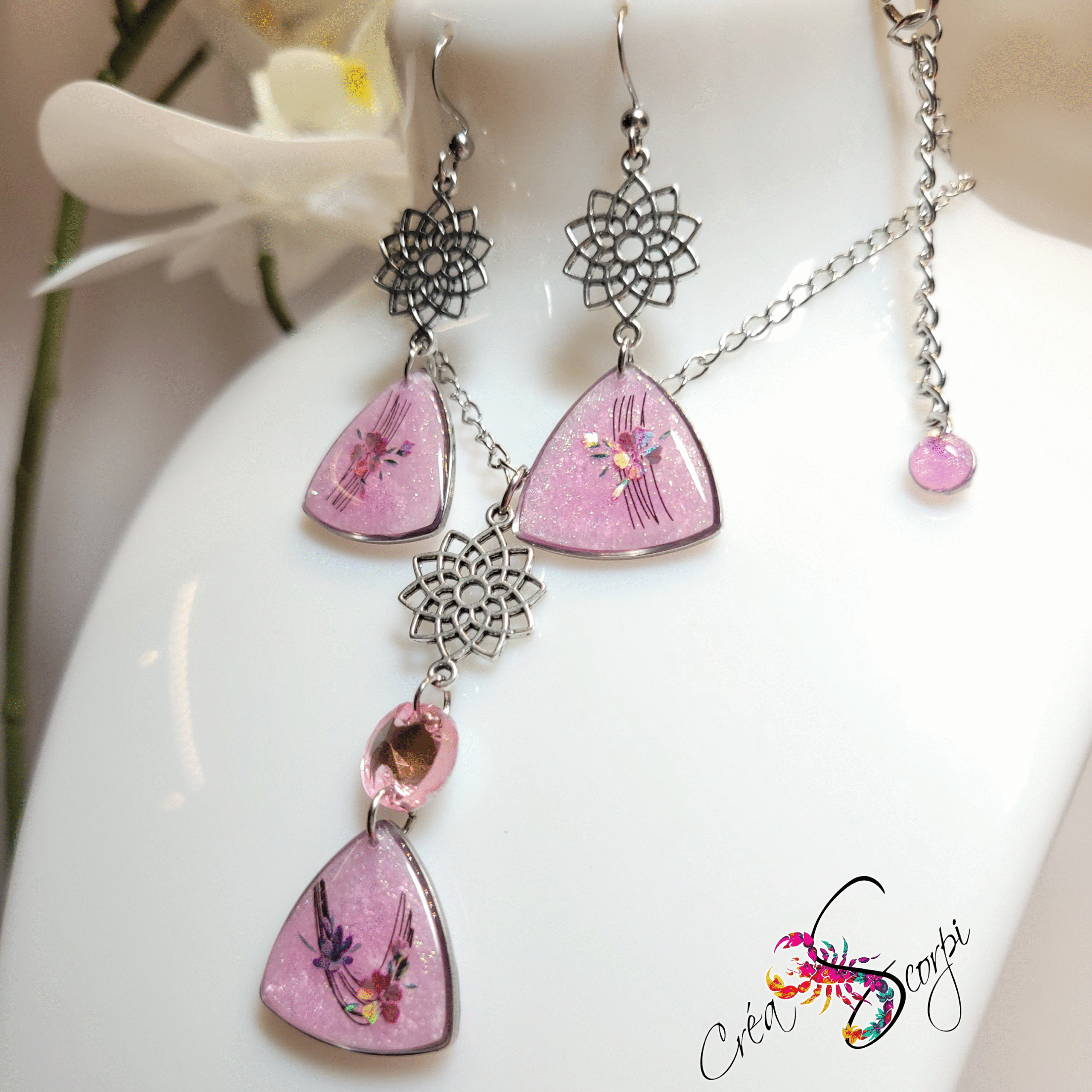 Parure "Éclat Floral Rosé" – Image 3