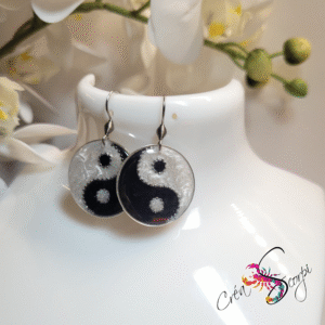 Boucles d'Oreilles Yin et Yang