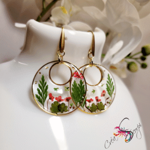Boucles d'oreilles Jardin Enchanté "Coquelicots"