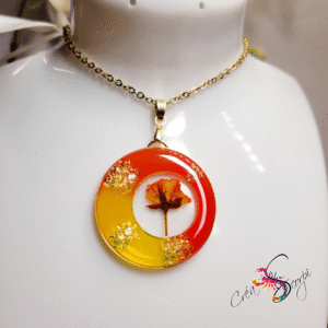 Pendentif Nature Captive "Rayon de Soleil Floral"