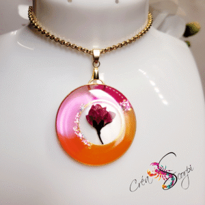 Pendentif Nature Captive "Aurore Florale"