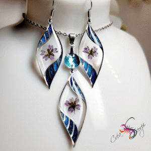 Parure "Éclat Floral Azuré"