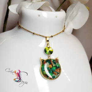 Collier "Minou Précieux – Éclats Terrestres"
