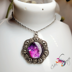 Collier "Galaxie Mystique Pourpre"