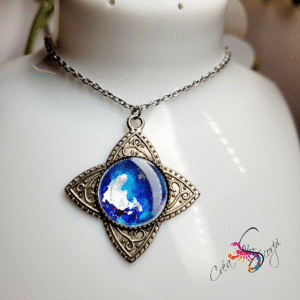 Collier "Étoile Céleste Azurée"