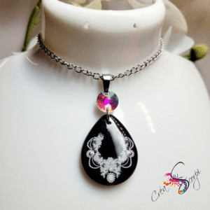 Collier "Duo Dentelle Nocturne"