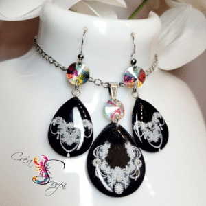 Parure "Duo Dentelle Nocturne"