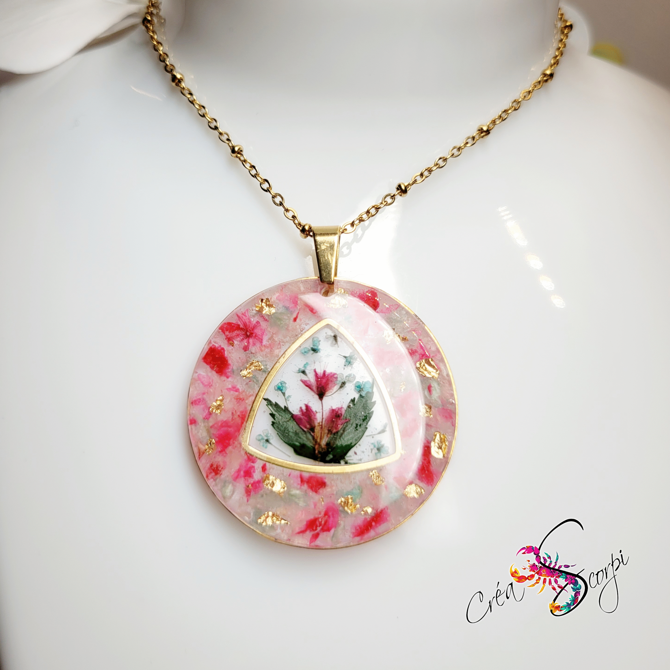 Collier Jardin Secret Rosé