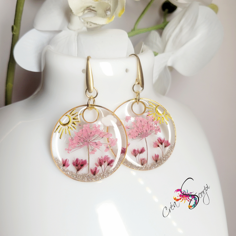 Boucles d'oreilles Jardin Enchanté "Sakura"