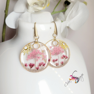 Boucles d'oreilles Jardin Enchanté "Sakura"