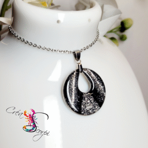 Collier "Aurore Boréale argentée"