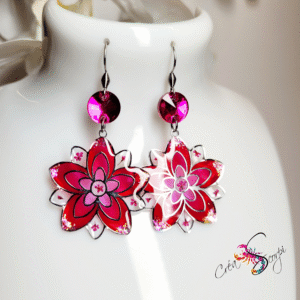 Boucles d'oreilles "Fleur d'Hibiscus Éclatante"