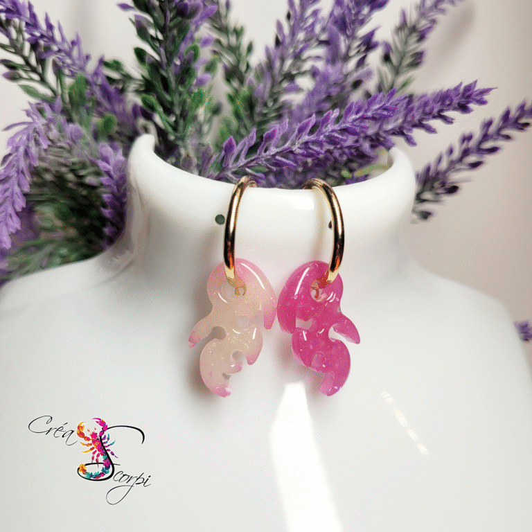 Boucles d'Oreilles Flammes Phénix Roses - Thermochromiques (Changement de Couleur) 💖🔥
