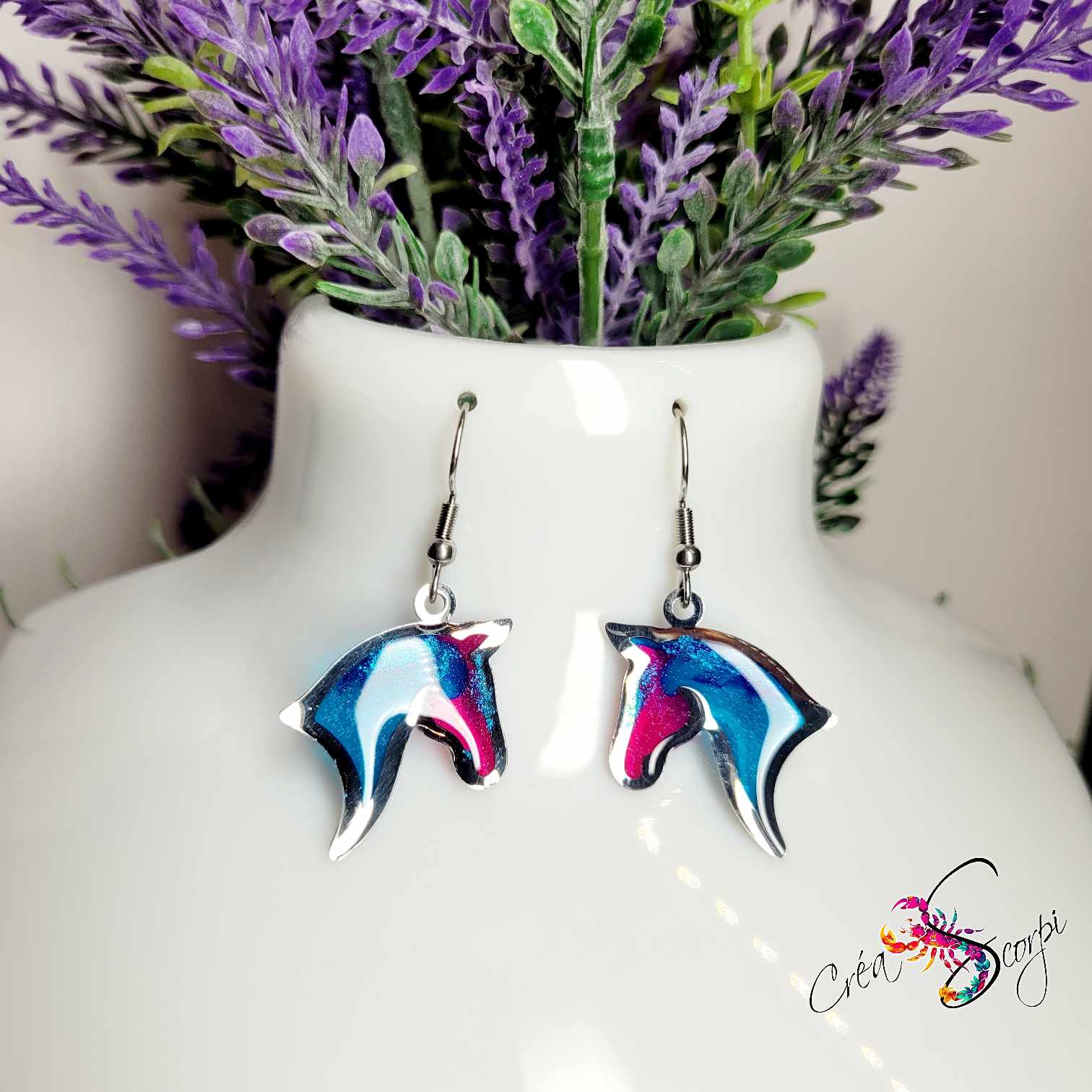 Boucles d'Oreilles "Aurore Équestre"
