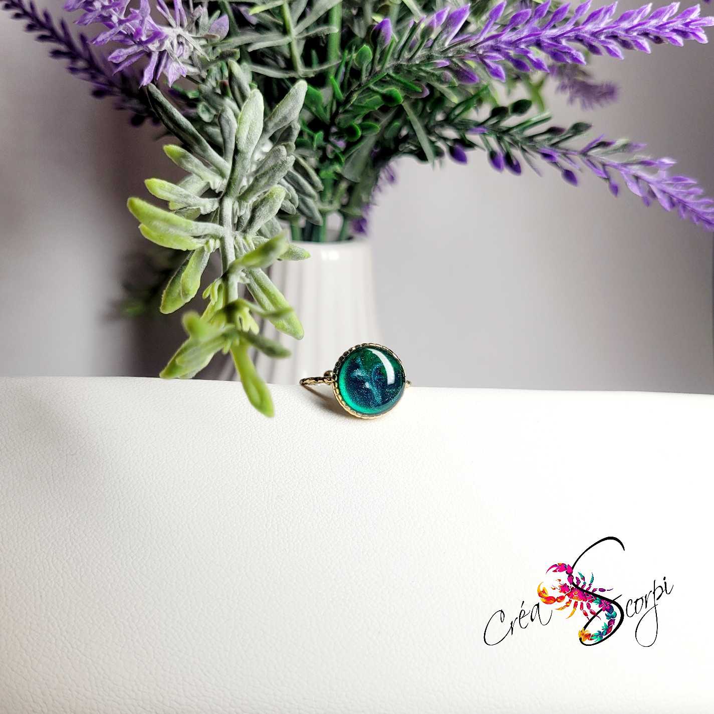 Bague "Éclat d'Émeraude Stellaire" – Image 4