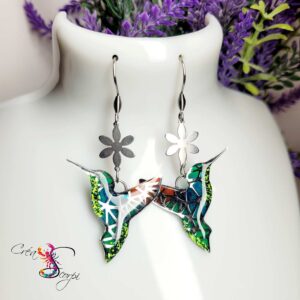 Boucles d'oreilles "Colibris Stellaires"