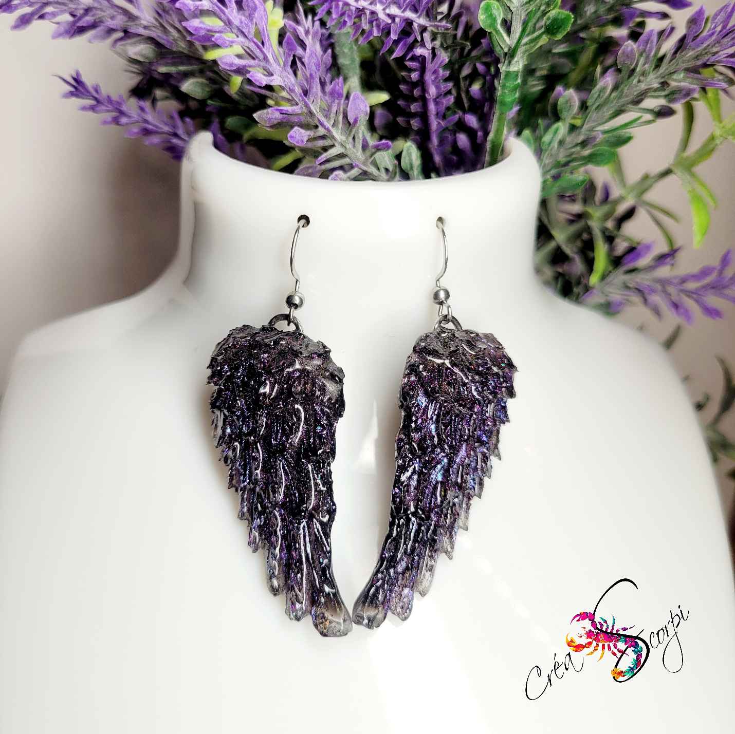 Boucles d'oreilles "Ailes Mystiques" – Image 4