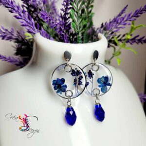 Boucles d'oreilles "Jardin d'Azur"