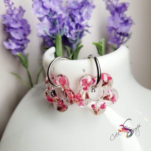Pampilles Florales "Éclat Rosé & Argent"