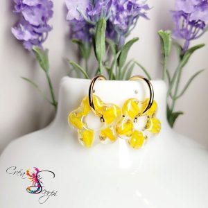 Pampilles Florales "Éclat Solaire & Argent"
